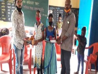 School stationery distribution Ambivli